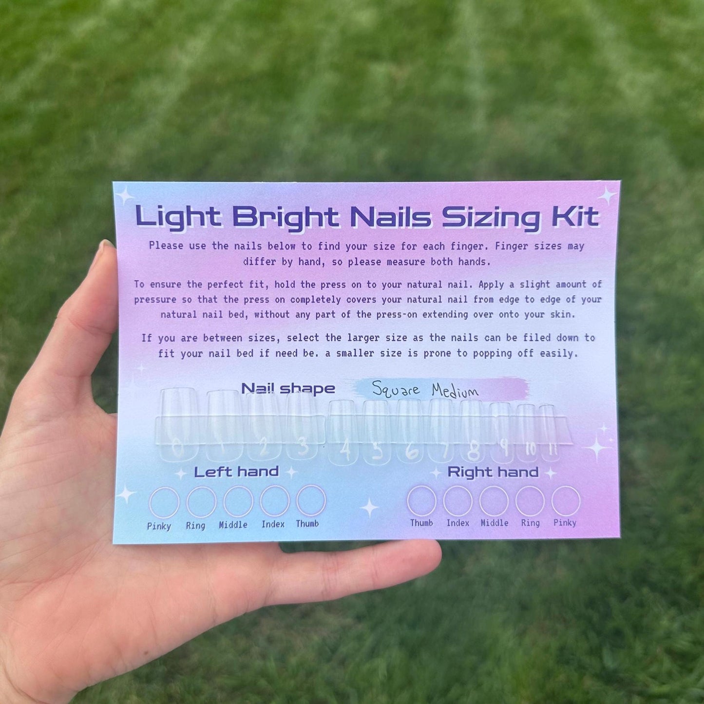 Sizing Kit- Press On Nails