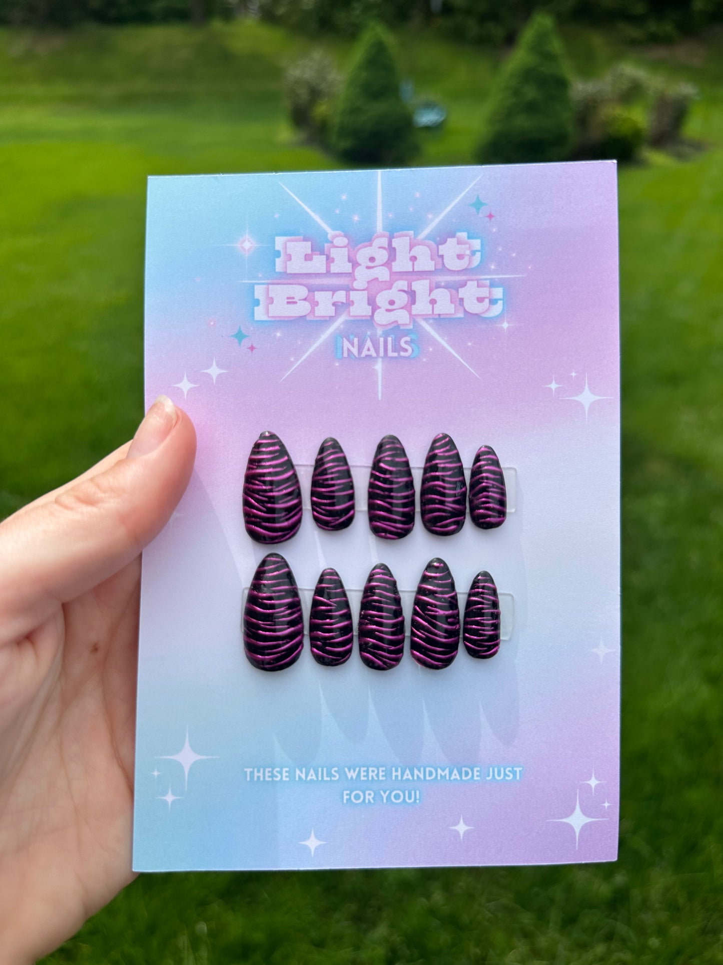 Zebra Chrome Press On Set- Customizable!