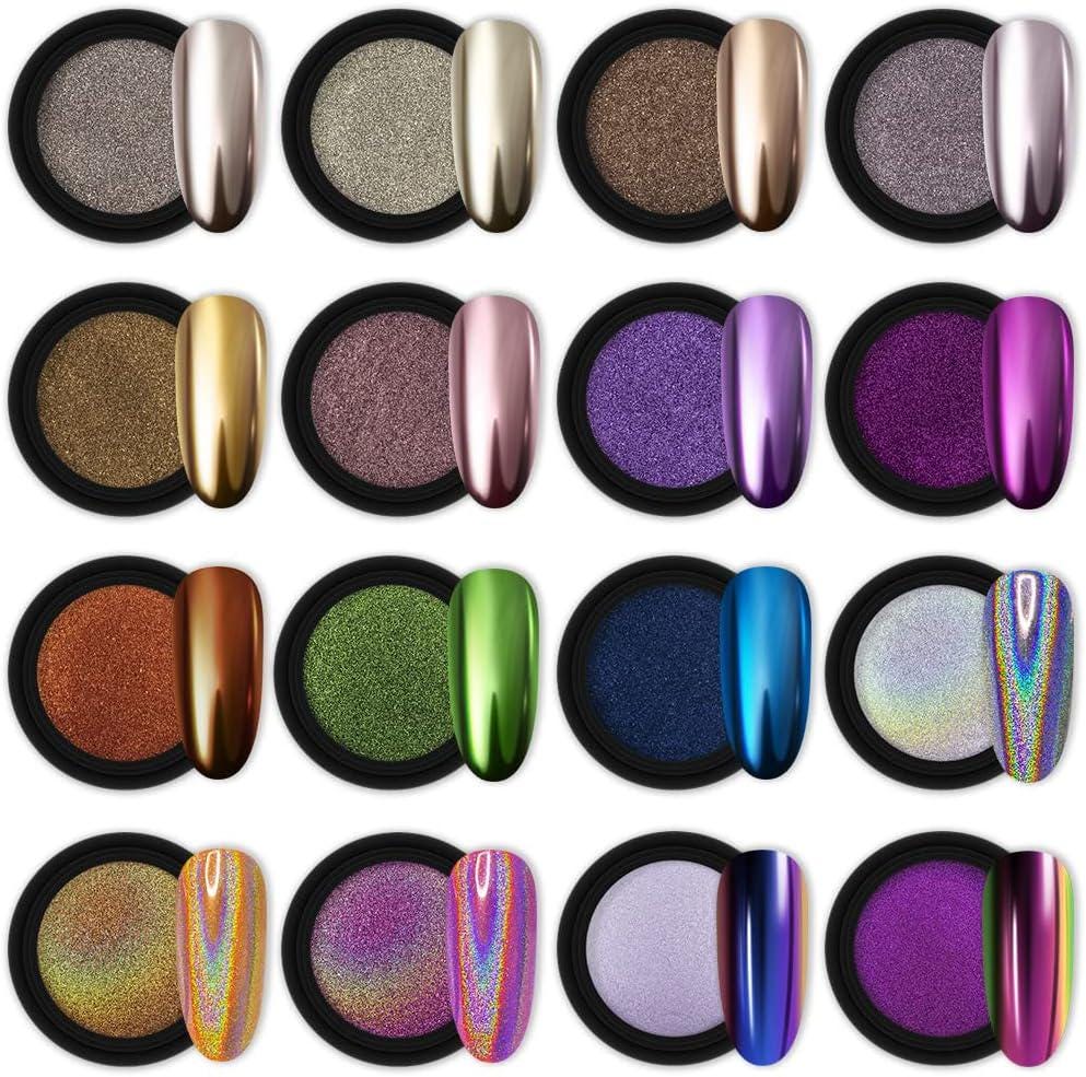 French Tip Chrome Press On Set- Customizable!
