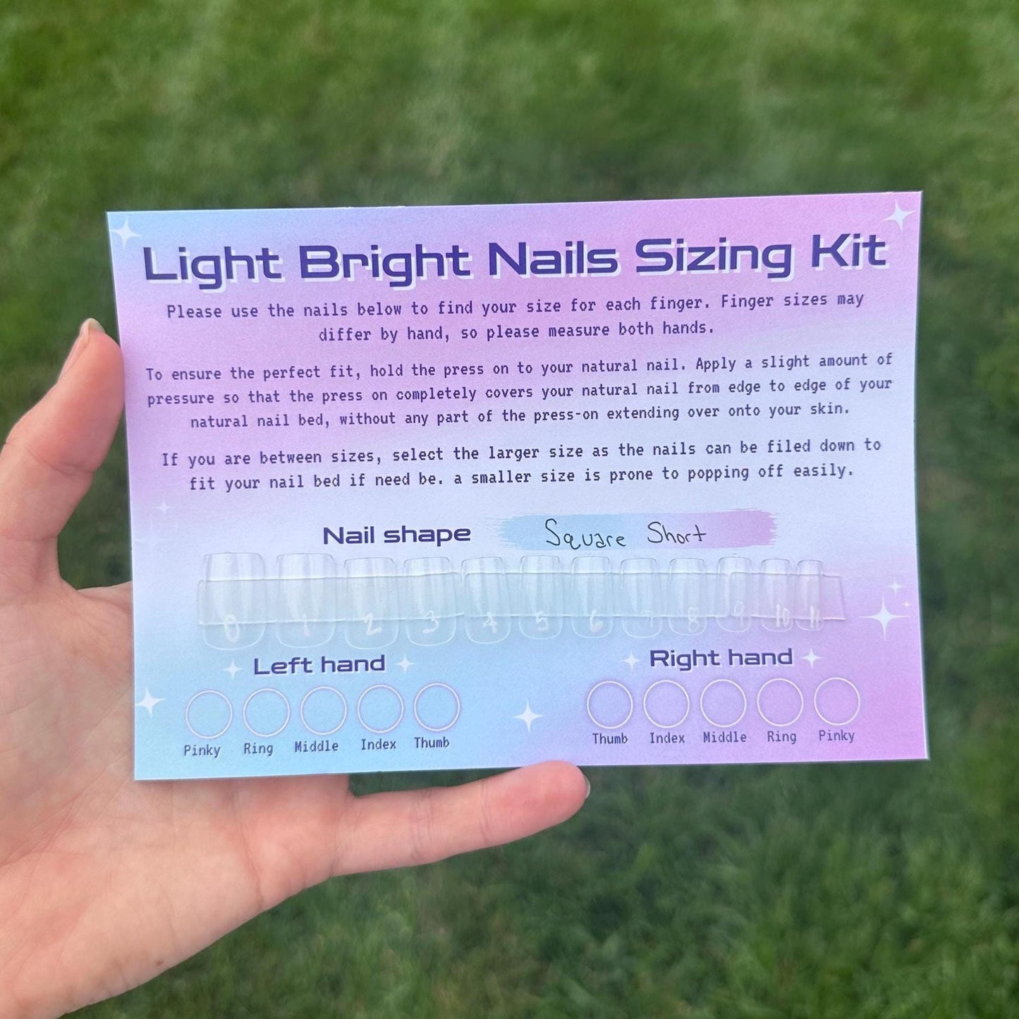 Sizing Kit- Press On Nails