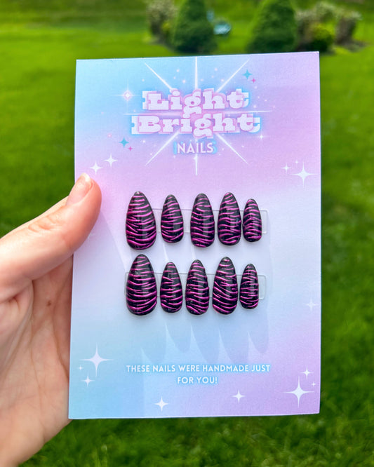 Zebra Chrome Press On Set- Customizable!