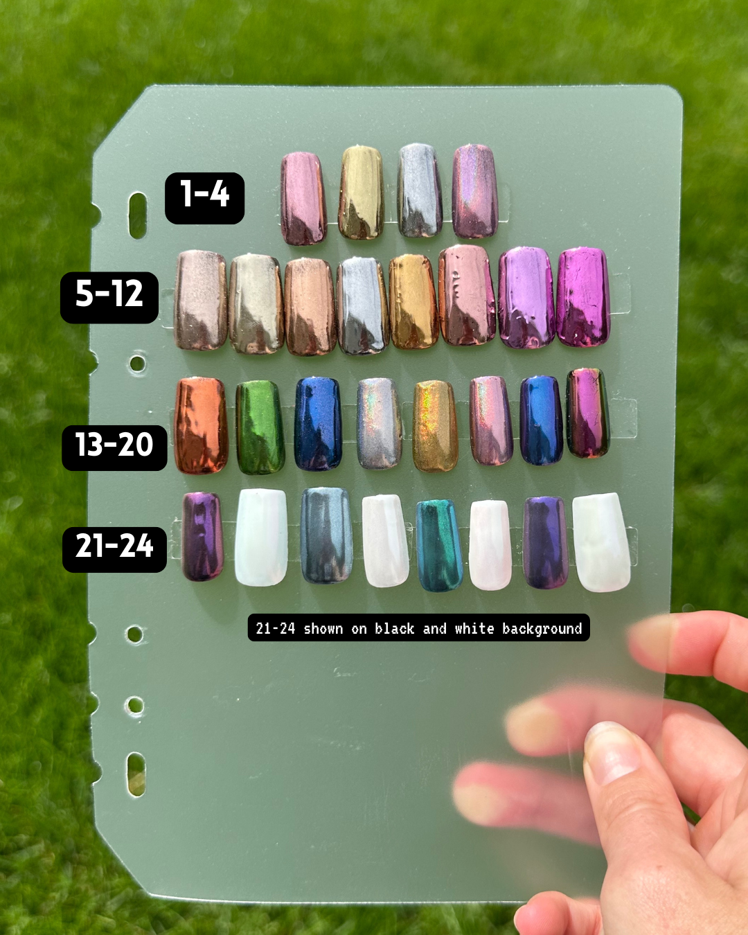 Zebra Chrome Press On Set- Customizable!