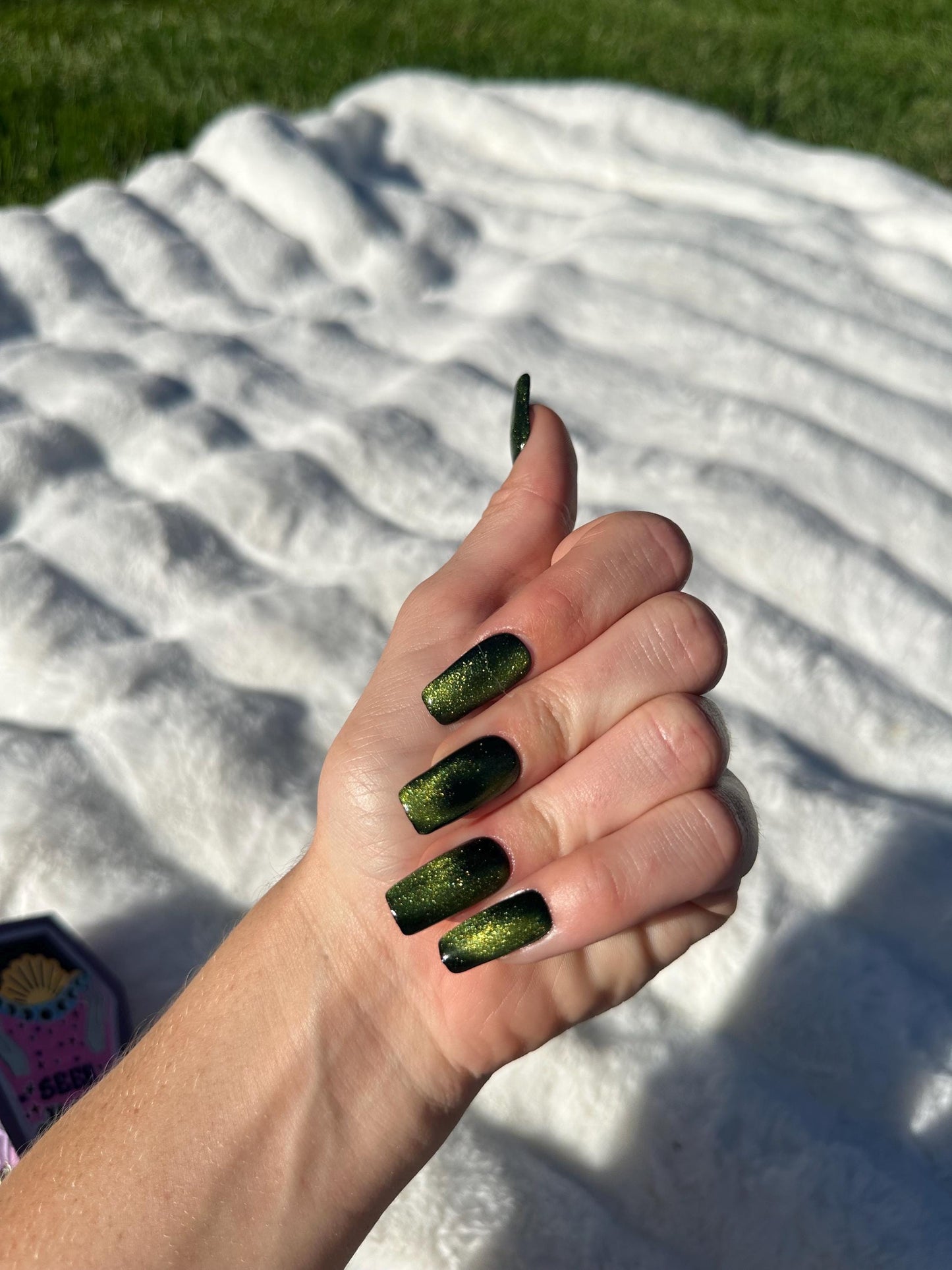 Cat Eye Press On Set- Green